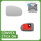 Right hand Driver side for Toyota Avensis 2009-2015 stick-on mirror glass