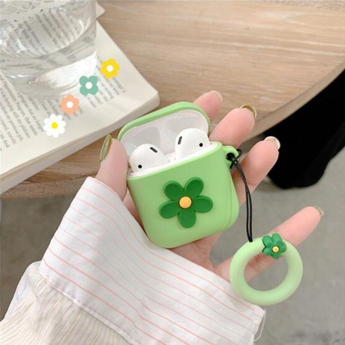Cute 3D Cartoon Flower Silicone Case Protective Cover For Apple AirPods HB - Picture 6 of 13