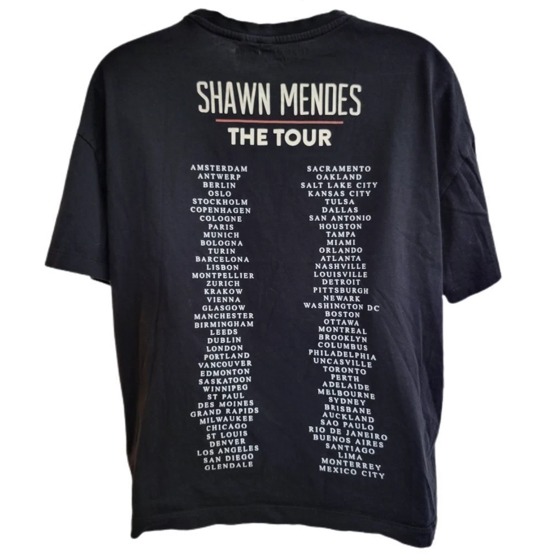 Shawn Mendes The Tour H M Divided T Shirt Women s Small S Flower