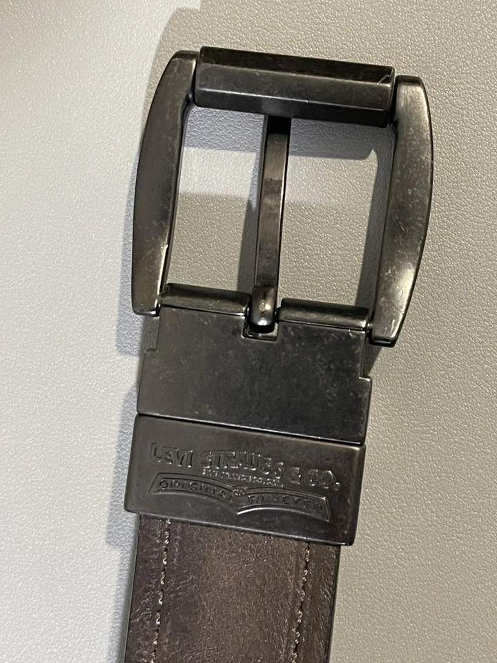 Cinturón de cuero negro Levi Strauss & Co talla 34/85 Foto 2 de 4