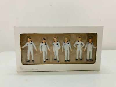 1:50 Scale Plastic Model Cat Engineering Worker Figure 3.7CM(1.45 inch) 6 Pcs 