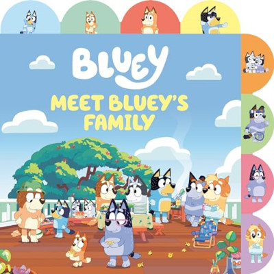 Meet Bluey's Family: A Tabbed Board Book - Board Book NEW Licenses, Pengu 27/08/