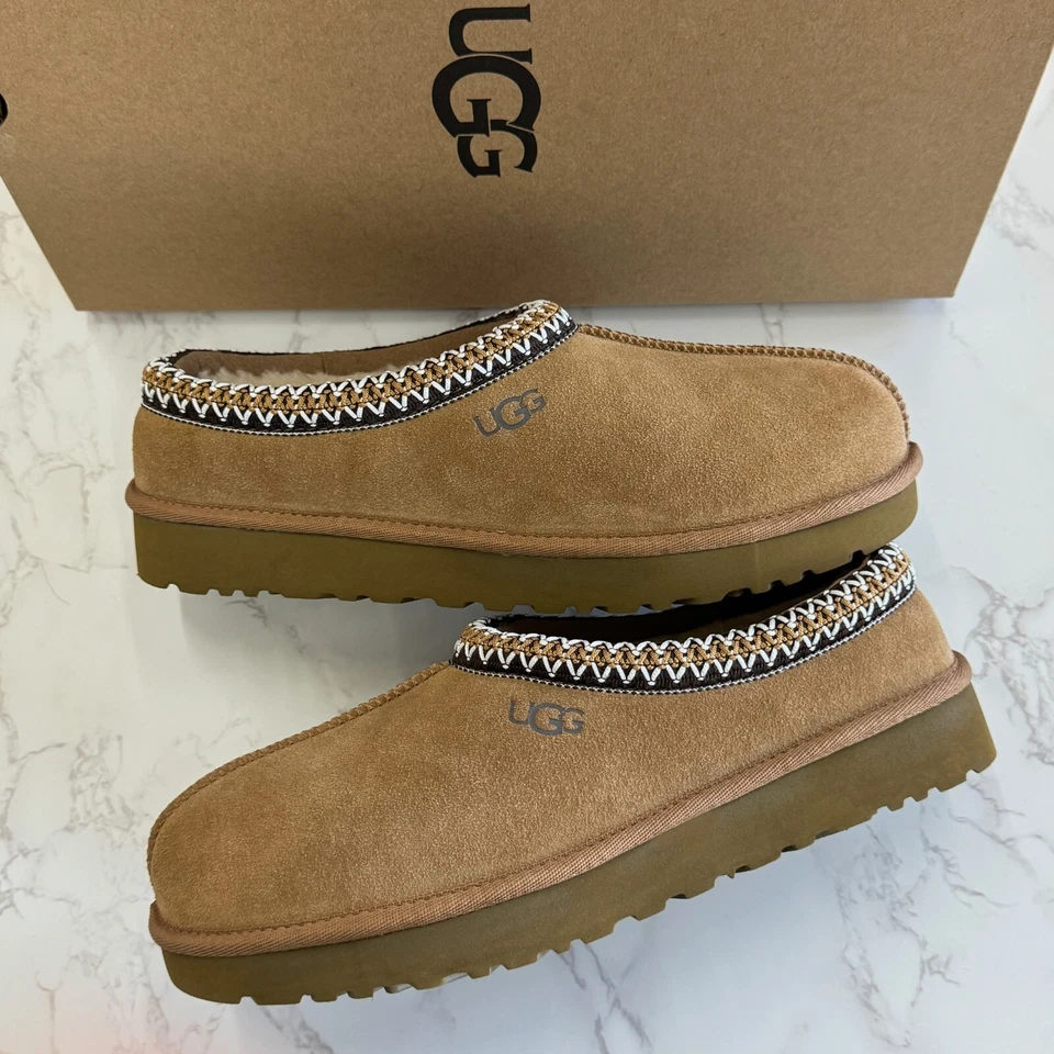 Zapatilla superior de gamuza con caja/UGG Tasman para mujer castaño talla US 6-11 Foto 2 de 4