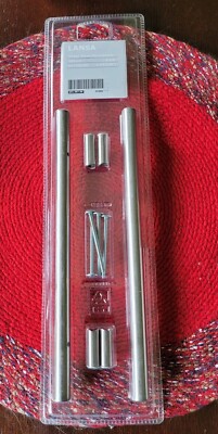 New Ikea Lansa Handles 9 5/8'' Stainless Steel w/4 Screws Kitchen Cabinet 2 Pack