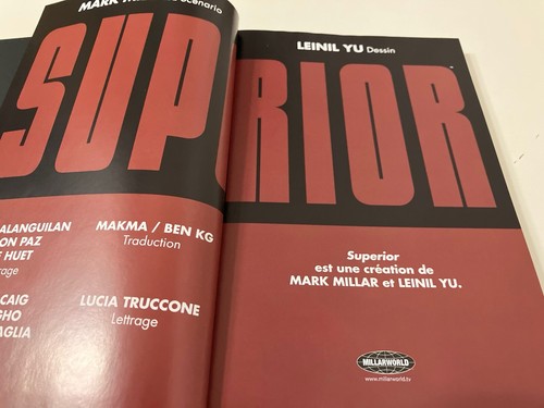 Best of Fusion Comics SUPERIOR Panini 2015 Mark Millar Leinil Yu - Francese - Imagen 8 de 10