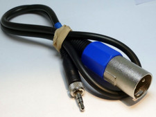 3 pin XLR M-F Male to 3.5mTRS Audio Cable 1 feet extension adapter Low Noise