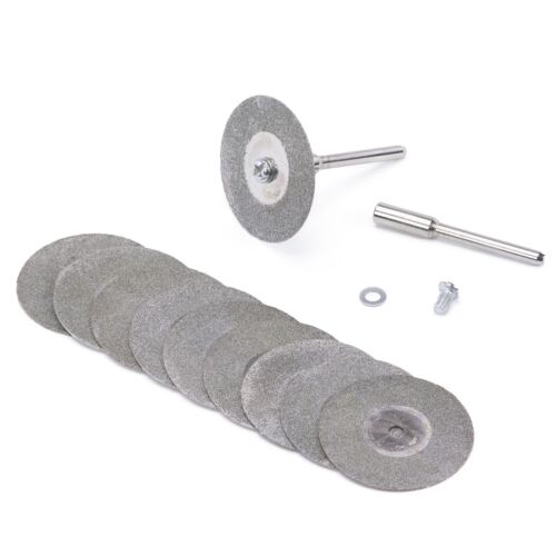 10 Stck. 16-60 mm Diamant Schneidrad rotierende Klinge beschichtet Trennscheibe Schaft 1/8" - Bild 67 von 116