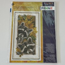 New Cross Stitch Kit Curious Raccoons Panna 1...