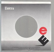 Company Sleeve 45 ELEKTRA - Gray w/ Red  Black E's 1989-1996 