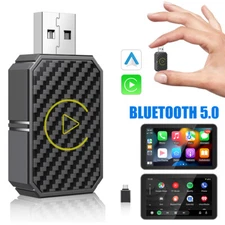 2 in 1 Car Wired to Wireless CarPlay Adapter For Android Auto & Apple Carplay US