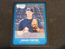 Mariners Doug Fister Signed 2006 Bowman Chrome Autograph Card #DP38 TOUGH  113
