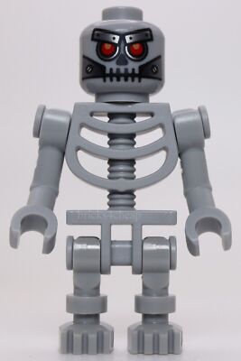Lego Light Bluish Gray Robo Skeleton Minifigure Arms Bent with Clips 90 degrees