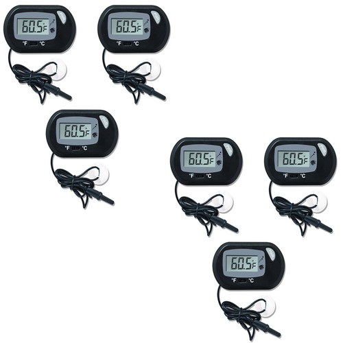 US 3 Pc LCD Aquarium Thermometer Digital Fish Tank Temperature Suction Cup - Picture 15 of 18