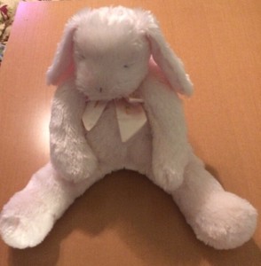 big pink bunny stuffed animal