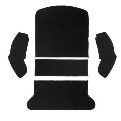 5pcs Black Rear Loop Carpet Set for 1965-1972 VW Beetle Bug Super Sedan