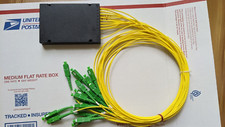 Fiber Optic Splitter 1x16 PLC Box, SM, SC/APC - New
