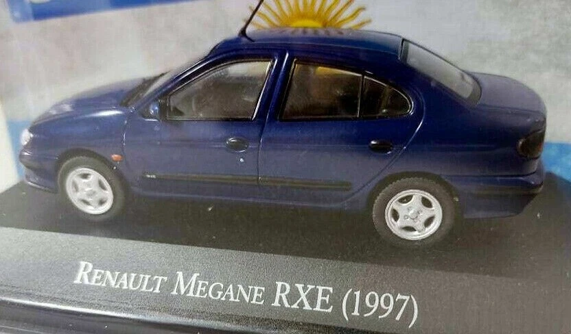 雷诺 Megane RXE 1997 年阿根廷罕见压铸汽车比例 1: 43 带杂志 — 第 3/4 张图片