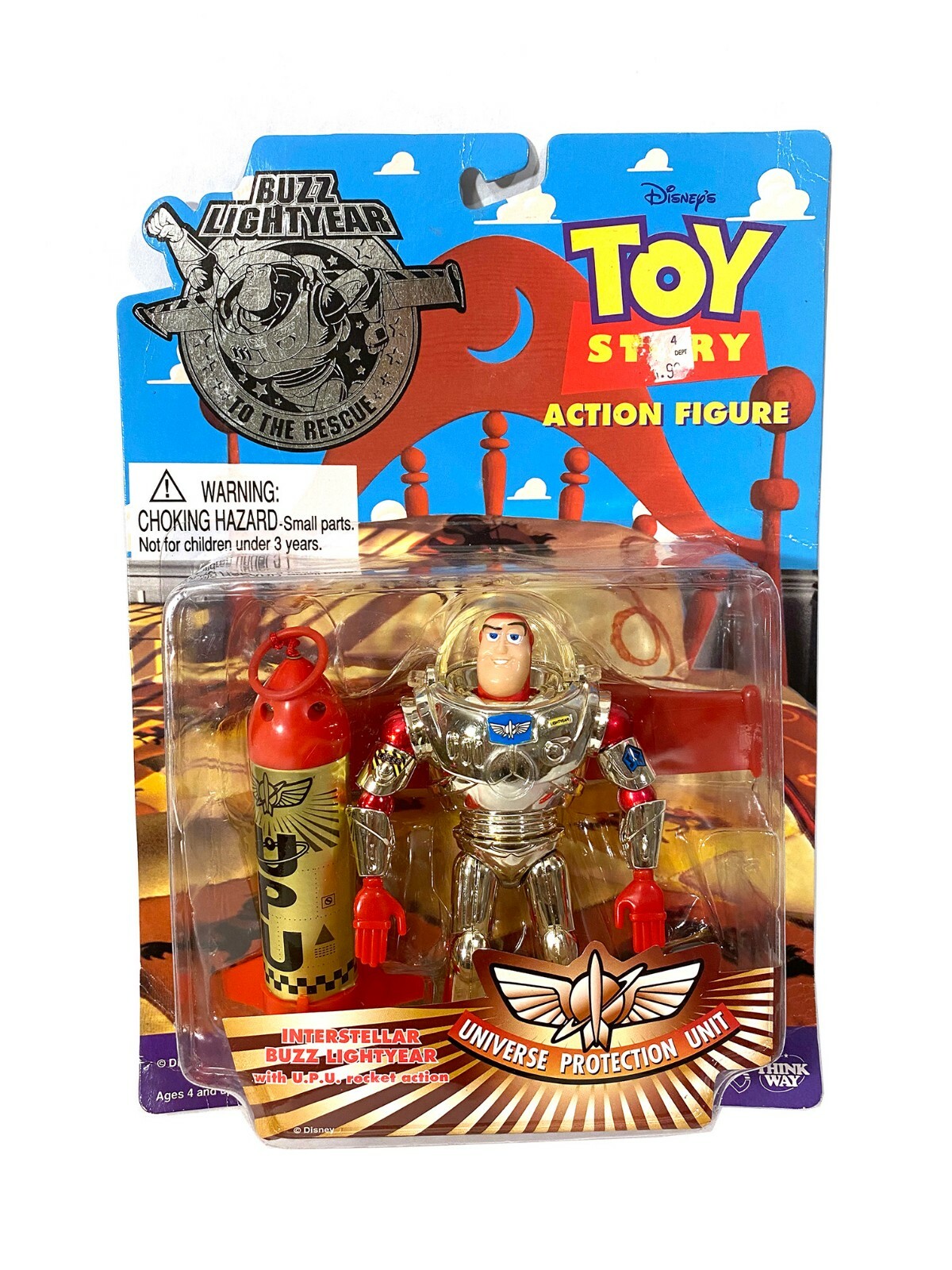 Thinkway Toy Story Interstellar Red Gold Silver Buzz Lightyear 5” NIP RARE VHTF