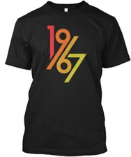 Retro Vintage 1967 50th Birthday T-Shirt Made in the USA Size S to 5XL