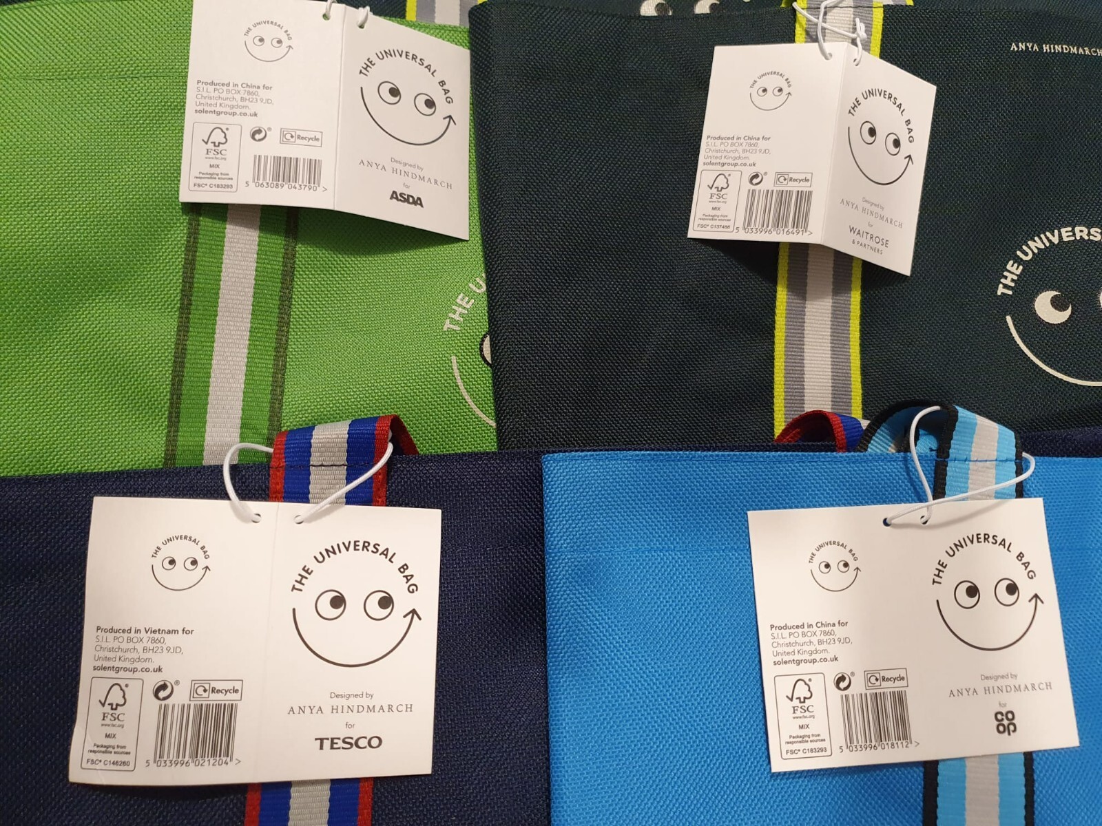 BARGAIN SET OF 10 LIMITED EDITION ANYA HINDMARCH UNIVERSAL BAGS INC JAPAN AND HK eBay