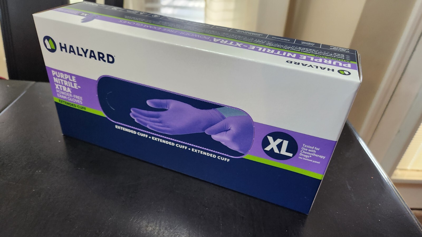 Halyard Purple Nitrile-XTRA Powder-Free Exam Gloves XL - Box of 50 ...