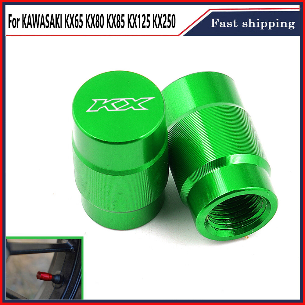Tire Valve CNC Universal Aluminum Covers For Kawasaki KX65 KX85 KX80 KX125 KX250 - Foto 6