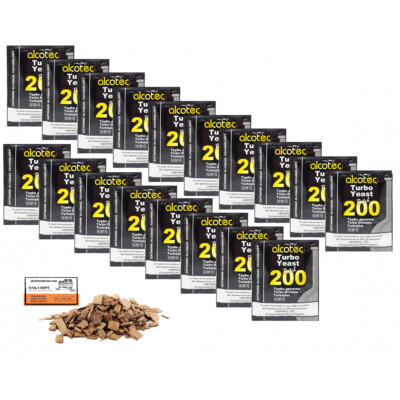 Turbo Yeast - Alcotec Batch 200, Vodka Yeast for Sugar Fermentation, Mash Yeast