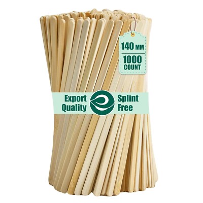 ECO SOUL 140mm Wooden Stirrer Sticks Pack of 1000 | Birch Wood | Free Ship