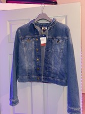 Tommy Hilfiger Jean Slim Denim Trucker Jacket In Blue S