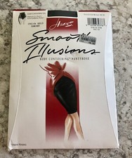 Hanes Smooth Illusions Body Contouring Panty Hose Navy C-D Large/XLarge New