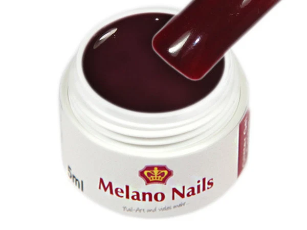 MELANO NAILS Color UV Gel Farbengel Hecho en Alemania 5 ml Color Cereza