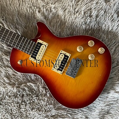 PRS McCarty Electric Guitar Flamed Maple Top Mahogany Wood Chrome Tremolo Bridge