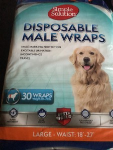 simple solutions male dog wraps