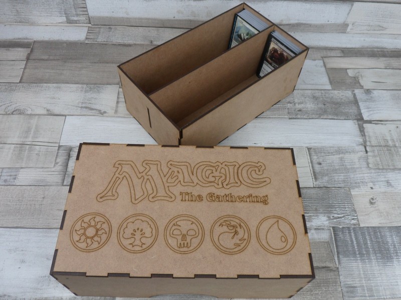 MAGIC THE GATHERING TRADING CARDS STORAGE BOX - MTG 300+ STRONG MDF STORAGE BOX