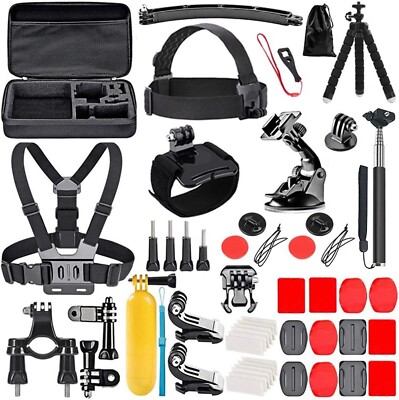57 tlg.  Actionkamera Zubehör Set für GoPro Hero 11 10 9 8 7 6 5 4 GoPro Max Min