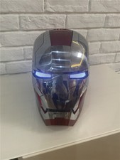 Iron Man MK5 Helmet ABS Automatic Mask Voice Control Cosplay Prop Silver Mask