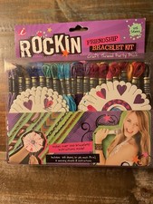 Rockin FRIENDSHIP BRACELET KIT 105 Skeins Thread Party Pack Weaving Wheels Hilos