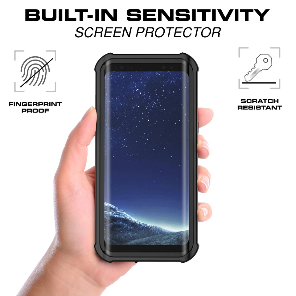 Funda Impermeable con Soporte Protector de Pantalla para Samsung Galaxy S8 Foto 3 de 4