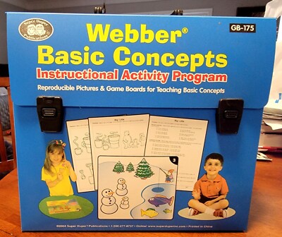 Super Duper Webber Basic Concepts Instructional Activity Program GB175