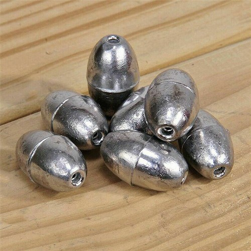 100Pc Olive-Shape Weight Lead Making Fishing Sinker Olive Lead Pendant 0.5g - Picture 3 of 12