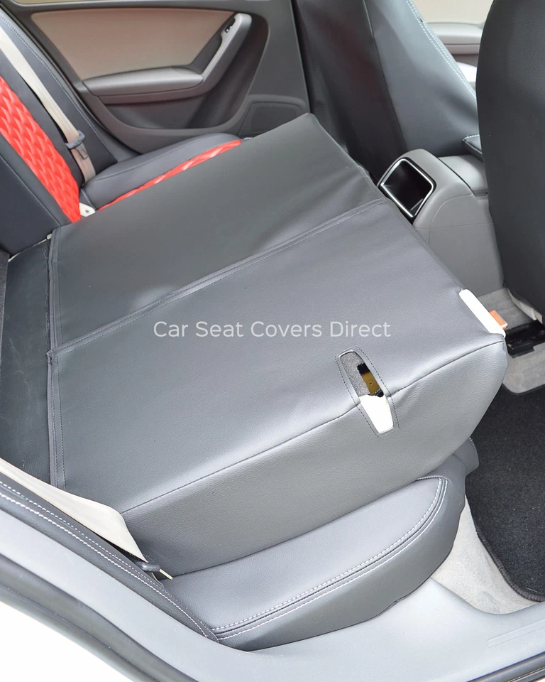 FUNDAS DE ASIENTO A MEDIDA AUDI A4 B8 DIAMANTES ROJOS Y NEGROS Hechas a Mano en Reino Unido Foto 3 de 4