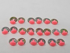 VTG Zims 10mm Pink Oval Plastic Safety Eyes Noses Crochet Amigurumi Craft Doll