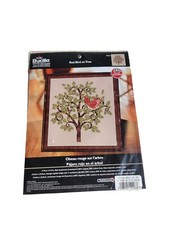 Bucilla Red Bird On Tree Counted Cross Stitch Kit 45822 New Sealed