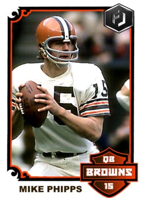 ACEO MIKE PHIPPS CLEVELAND BROWNS CUSTOM HAND MADE ART CARD