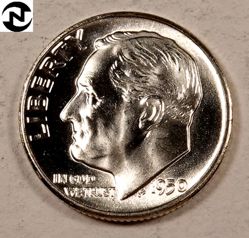 1950 Roosevelt Dime ~ Gem BU ~ Better Date