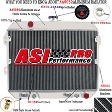4 ROW Aluminum Radiator For 1975-1978 Nissan 280Z/1979-1983 280ZX L6 2.8L