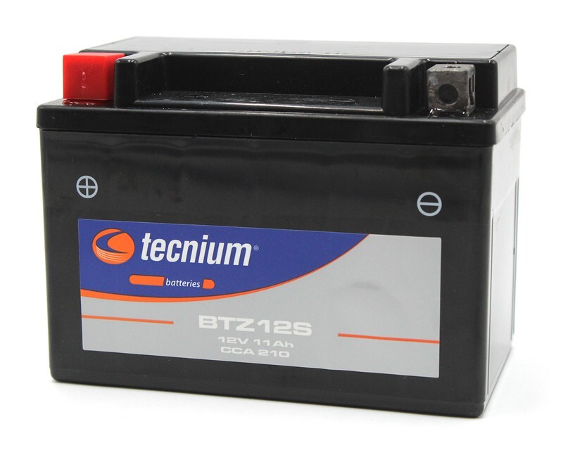 Batterie YTZ12S-BS 12V 11Ah prête à l'emploi pour moto et scooter