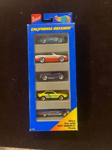Hot Wheels California Dreamin 5 Pack Gift Set 1996 #17492 Vintage Miata Viper C4