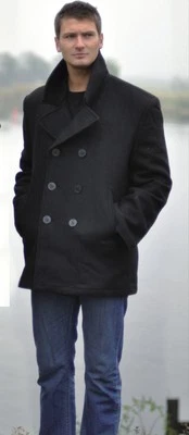 US Marine Mantel Colani Navy Pea Coat schwarz - Bild 1 von 2