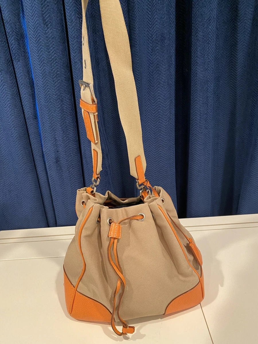 Prada Canvas Bucket Bag